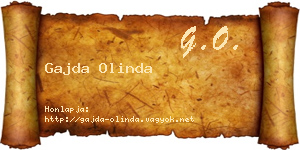 Gajda Olinda névjegykártya